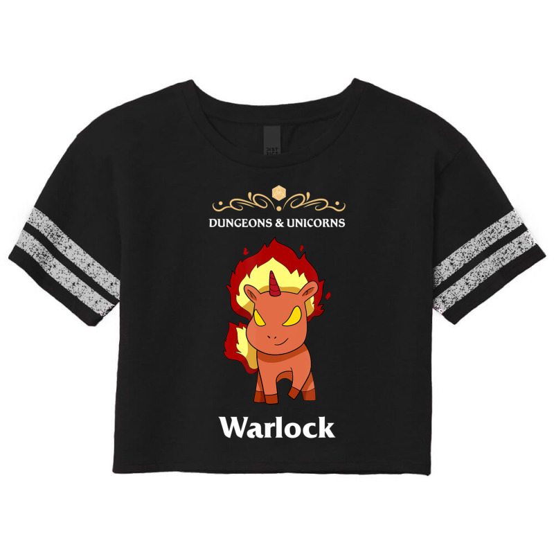 Unicorn Warlock Fantasy D20 Tabletop Rpg Roleplaying Gamer Scorecard Crop Tee by hotoancuong | Artistshot