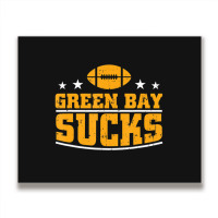 Green Bay Sucks Football Sarcastic Humor Metal Print Horizontal | Artistshot