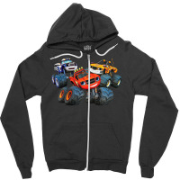 Kids Blaze & The Monster Machines Truck Crew Zipper Hoodie | Artistshot