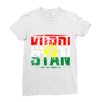 Kurdistan Kurdish Flag Freedom Ladies Fitted T-shirt | Artistshot