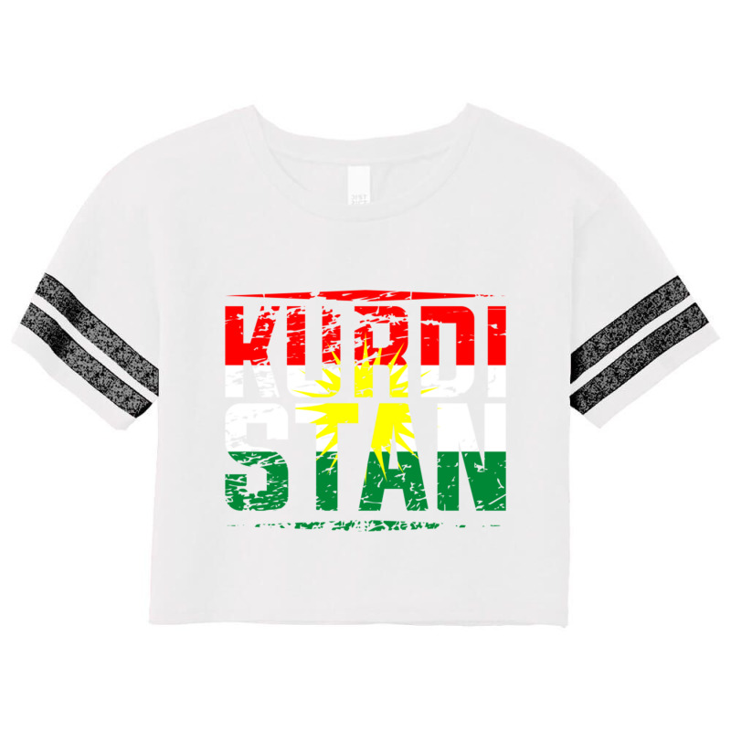 Kurdistan Kurdish Flag Freedom Scorecard Crop Tee by cm-arts | Artistshot