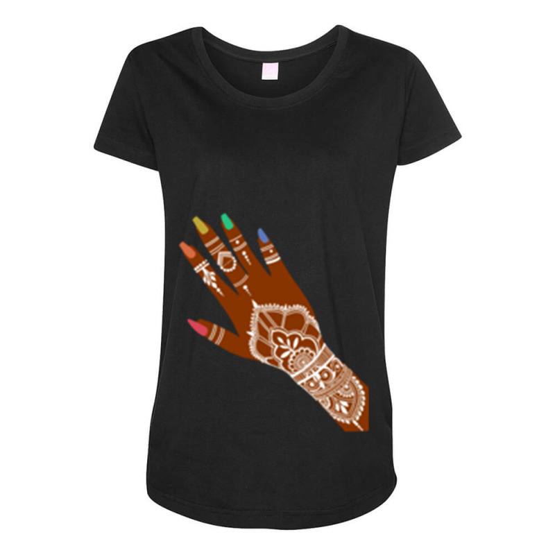 Pride Henna, Long Maternity Scoop Neck T-shirt by RILEYALLEN | Artistshot