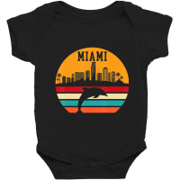 Vintage Miami 70s 80s For A Traveler Or Tourist Baby Bodysuit | Artistshot