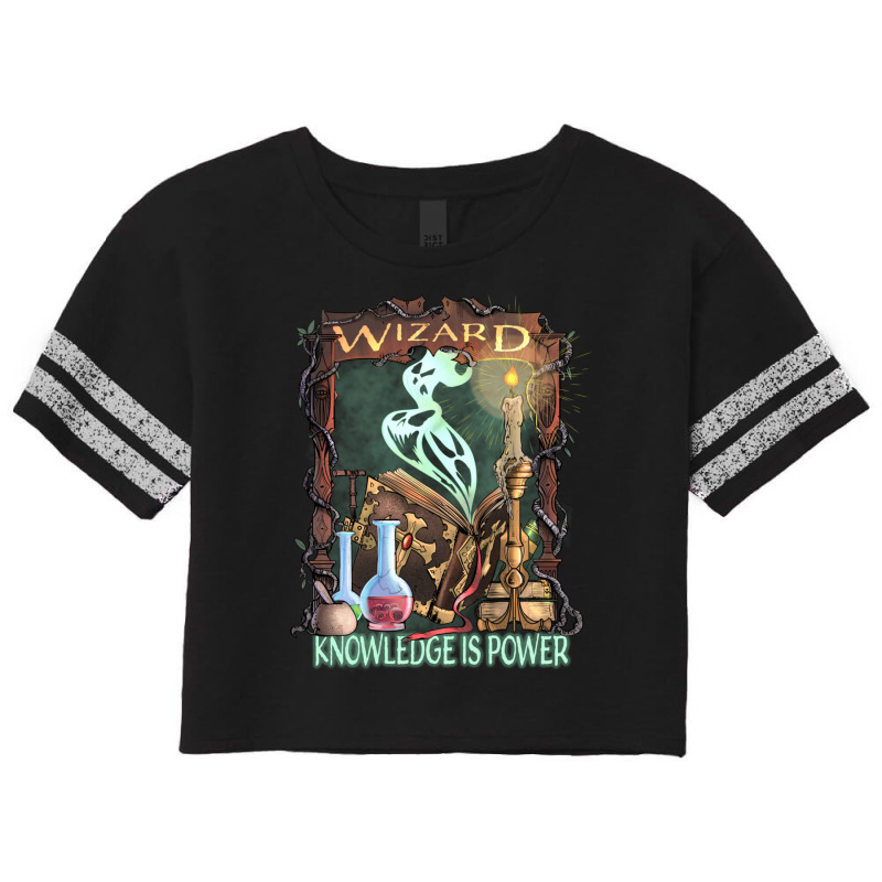 Wizard Knowledge Is Power Dragons D20 Rpg Gamer Scorecard Crop Tee by hotoancuong | Artistshot