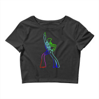 Vintage Night Love Musical Films Arts Fevers Retro Saturday Long Sleev Crop Top | Artistshot