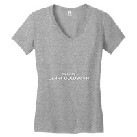 Music By Jerry Goldsmith Women's V-neck T-shirt | Artistshot