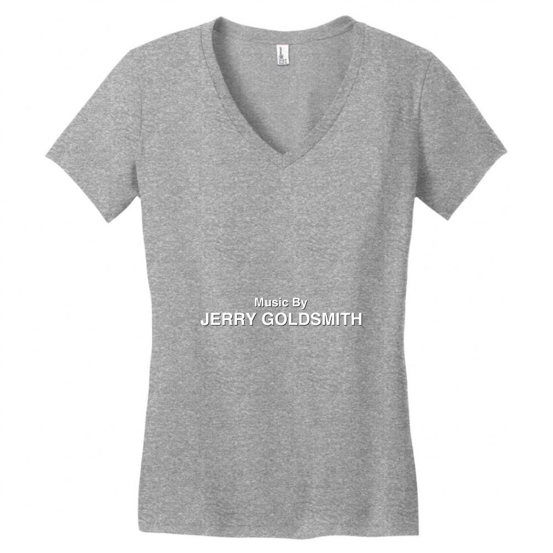 Music By Jerry Goldsmith Women's V-neck T-shirt | Artistshot