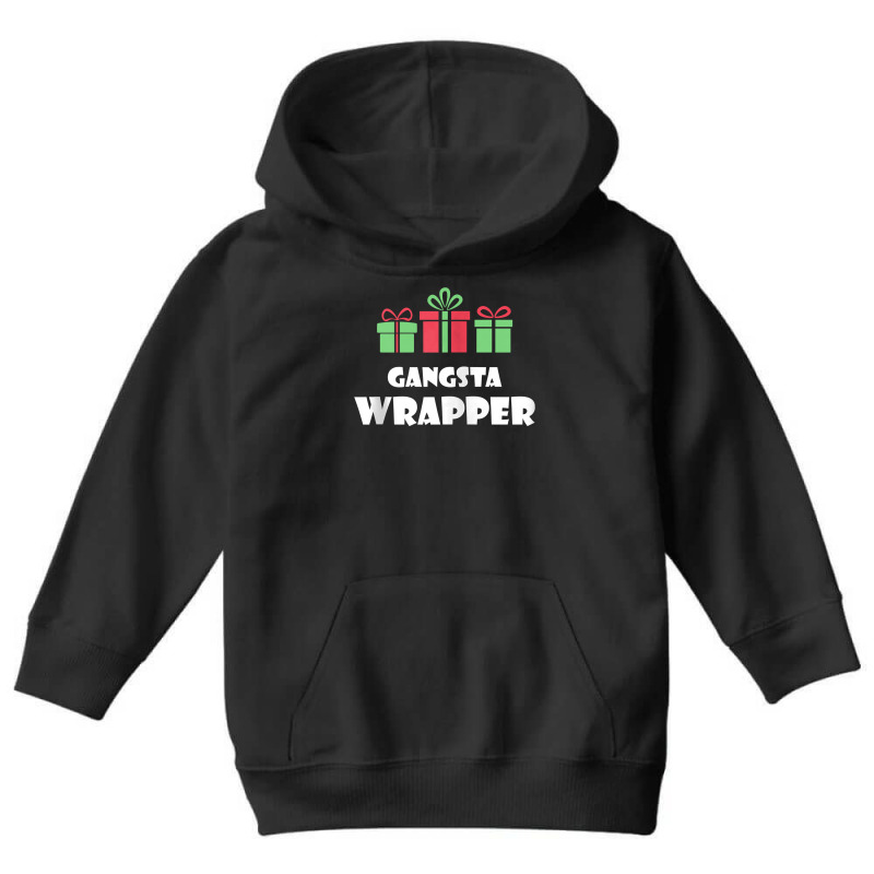 Gangsta Wrapper Funny Christmas Santa Xmas Wrapping 1 Zip Hoodie Youth Hoodie | Artistshot