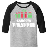 Gangsta Wrapper Funny Christmas Santa Xmas Wrapping 1 Zip Hoodie Youth 3/4 Sleeve | Artistshot