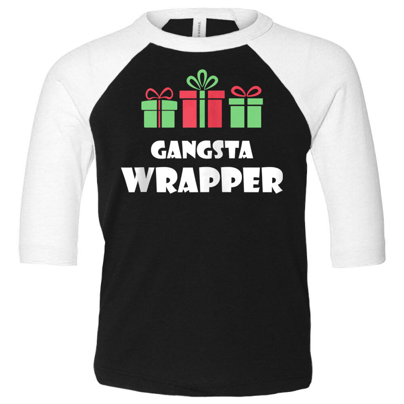 Gangsta Wrapper Funny Christmas Santa Xmas Wrapping 1 Zip Hoodie Toddler 3/4 Sleeve Tee | Artistshot