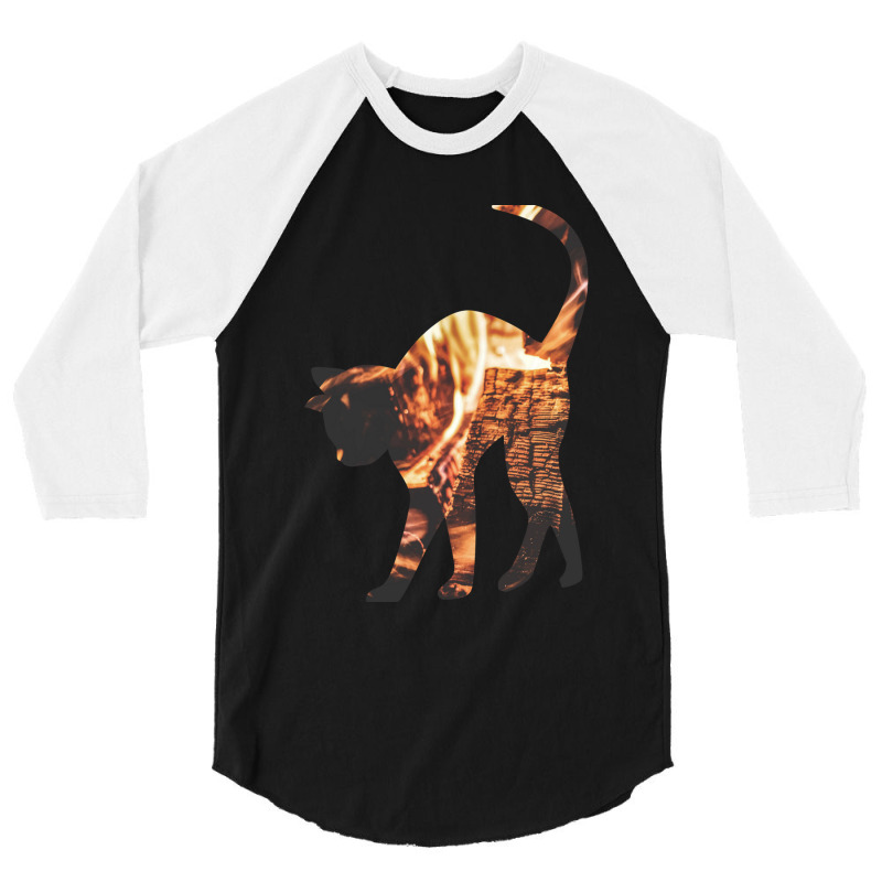 This Cat Is On Fire 3/4 Sleeve Shirt by RILEYALLEN | Artistshot