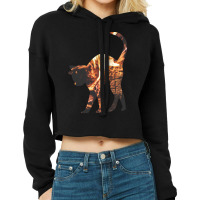 This Cat Is On Fire Cropped Hoodie | Artistshot