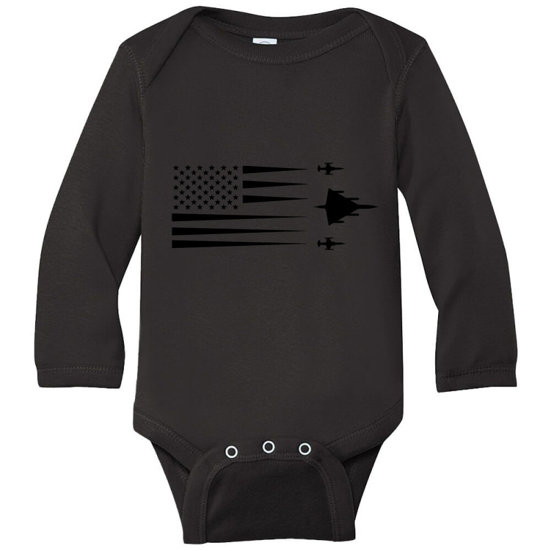 B-58 Hustler F-104  American Flag Contrail Long Sleeve Baby Bodysuit by Kanmosrin52 | Artistshot