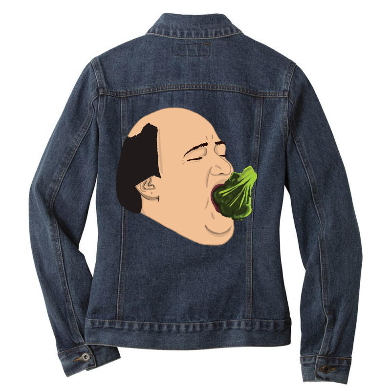 Kevin Vs Broccoli Ladies Denim Jacket | Artistshot