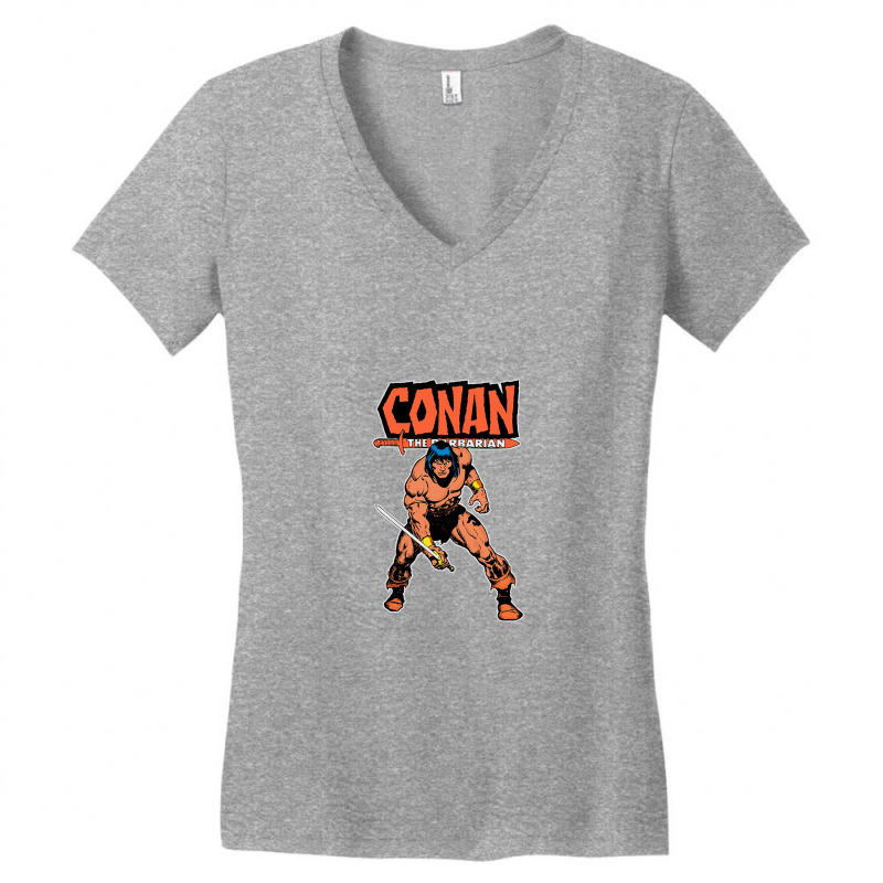 Conan The Barbarian T Shirt, Conan The Barbarian V Women's V-Neck T-Shirt by wirahasa | Artistshot