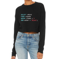 Programmer Sql Query Geek Database Coding Long Sleeve T Shirt Cropped Sweater | Artistshot