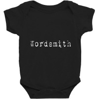 Write Retro On Novel Wordsmith Author Writer Baby Bodysuit | Artistshot