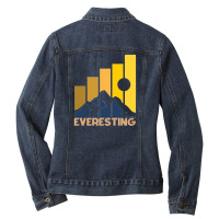 Everesting Challenge Ladies Denim Jacket | Artistshot