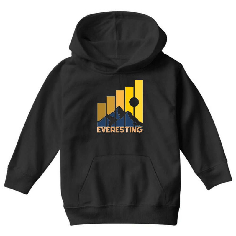 Everesting Challenge Youth Hoodie by cm-arts | Artistshot