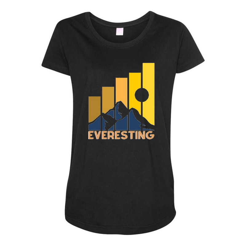 Everesting Challenge Maternity Scoop Neck T-shirt by cm-arts | Artistshot