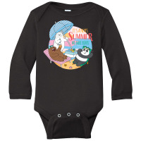 We Bare Bears Grizz Panda Ice Bear Always Summer Long Sleeve Baby Bodysuit | Artistshot