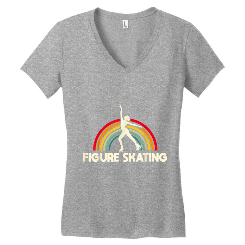 Ice Skater Figure Skating Dancing T Shirt Women's V-Neck T-Shirt by cm-arts | Artistshot