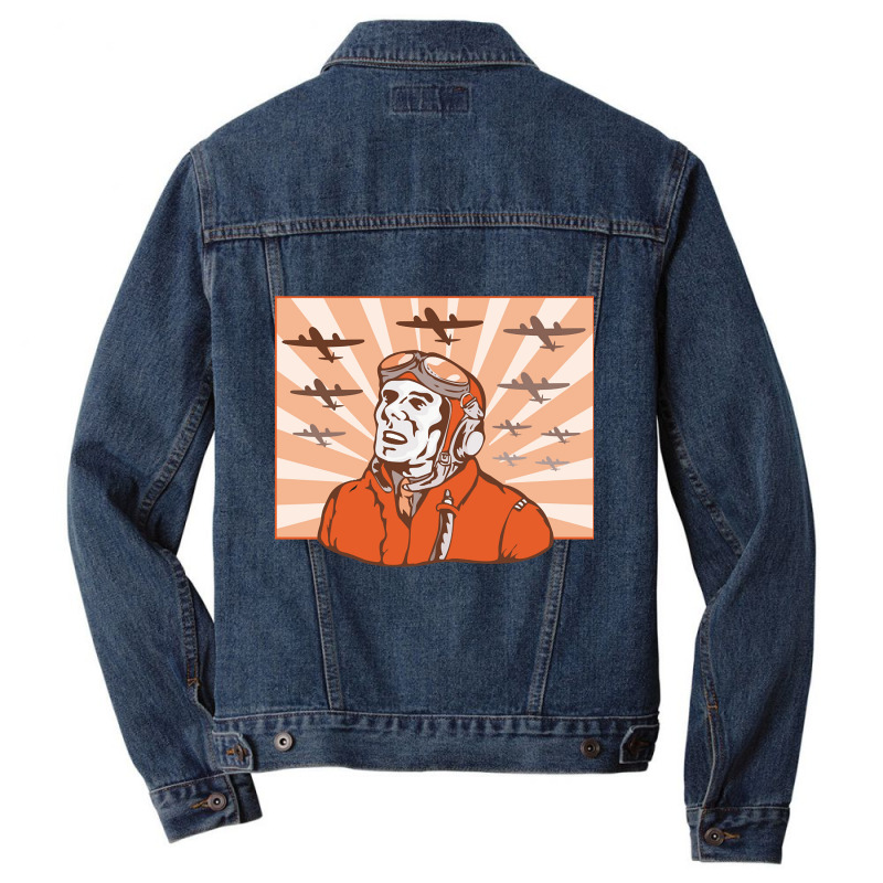 Bomber Flying Men Denim Jacket | Artistshot