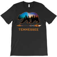 Tennessee Black Bear Wildlife Starry Night Sky Souvenir T-shirt | Artistshot