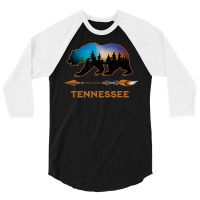 Tennessee Black Bear Wildlife Starry Night Sky Souvenir 3/4 Sleeve Shirt | Artistshot