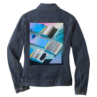 Keyboards Outrun Ladies Denim Jacket | Artistshot