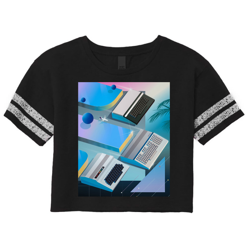 Keyboards Outrun Scorecard Crop Tee by Kenruhaea79 | Artistshot