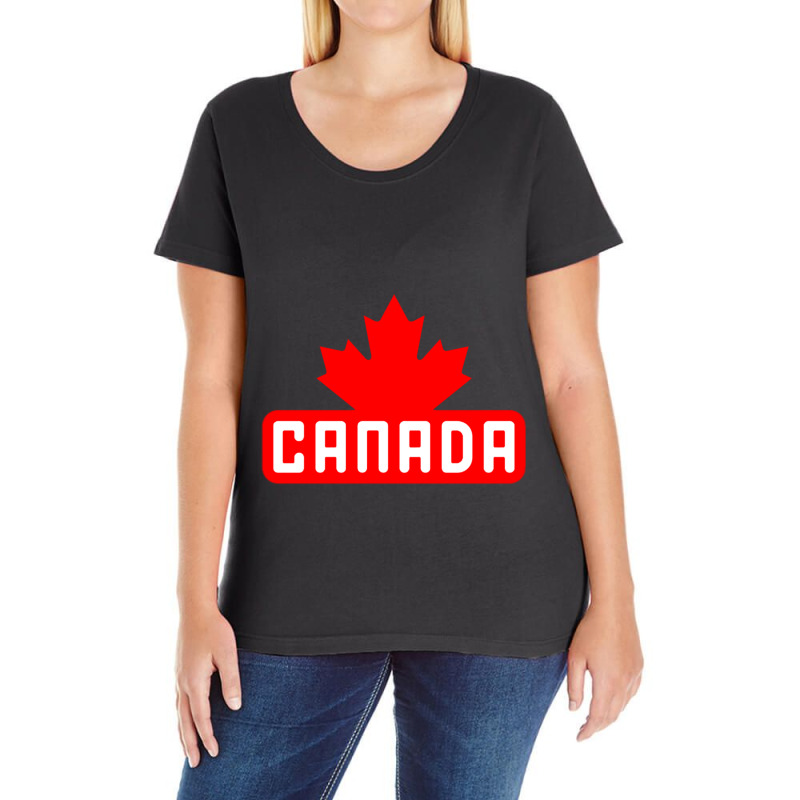 Canada Design Ladies Curvy T-Shirt by RILEYALLEN | Artistshot