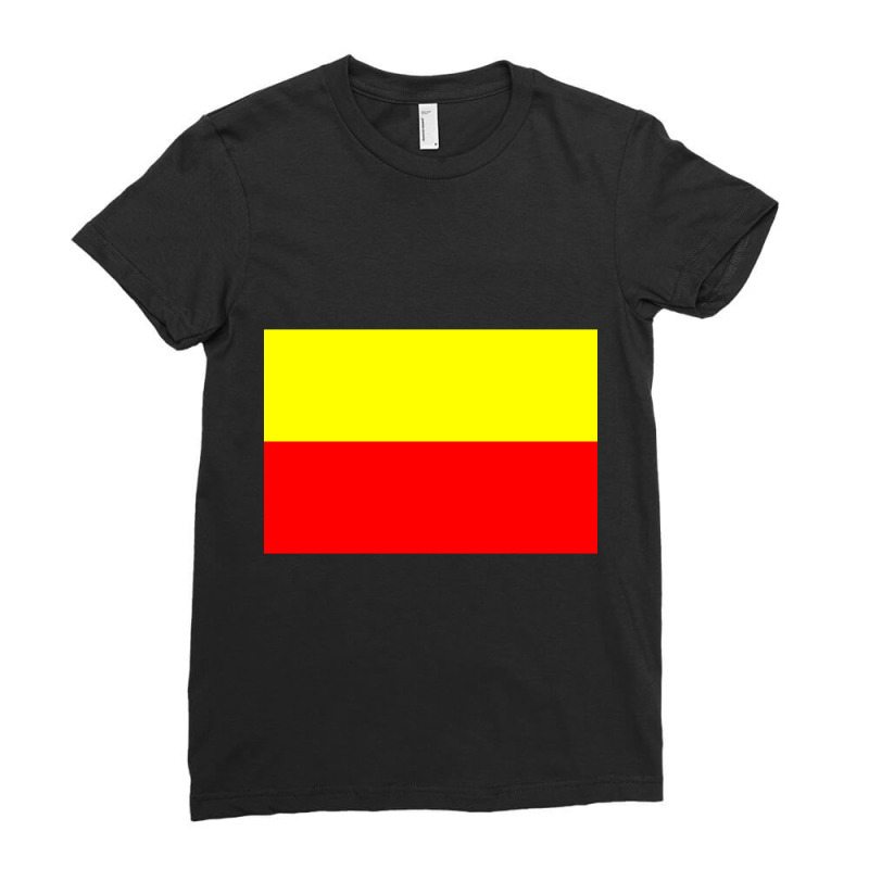 Flag Of Karnataka Ladies Fitted T-Shirt by RILEYALLEN | Artistshot