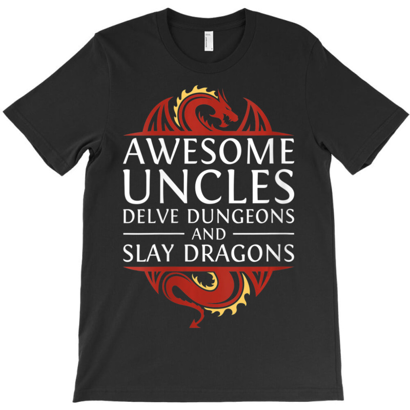 Womens Awesome Uncles Delve Dungeons And Slay Dragons Rpg Gaming V-nec T-Shirt by hotoancuong | Artistshot