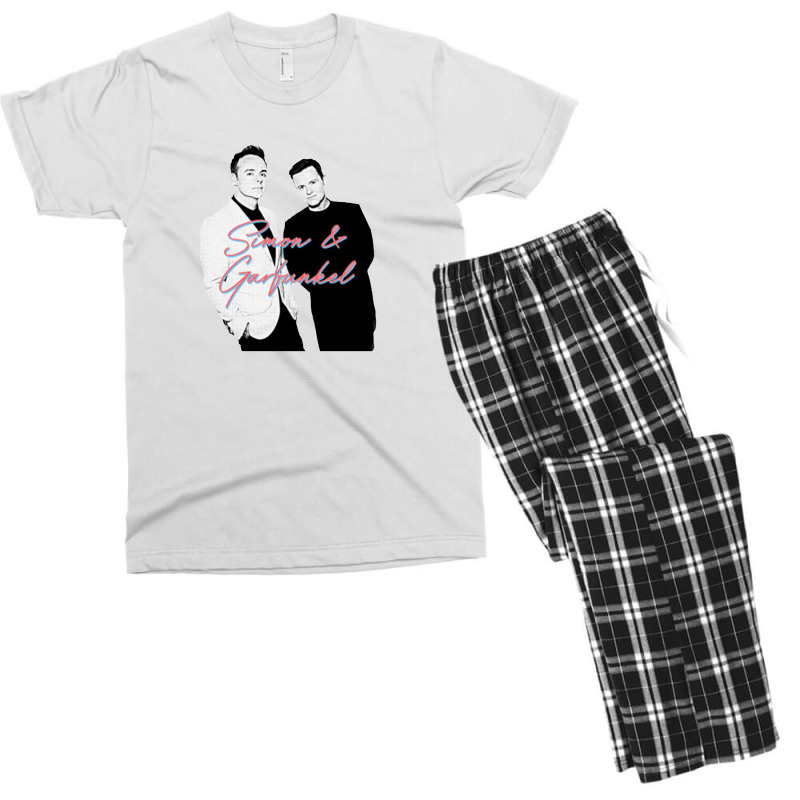 Simon & Garfunkel Ant & Dec 80s Style Parody Design Men's T-shirt Pajama Set | Artistshot