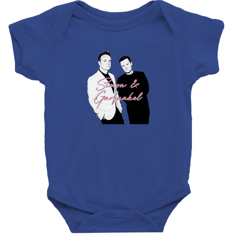 Simon & Garfunkel Ant & Dec 80s Style Parody Design Baby Bodysuit | Artistshot