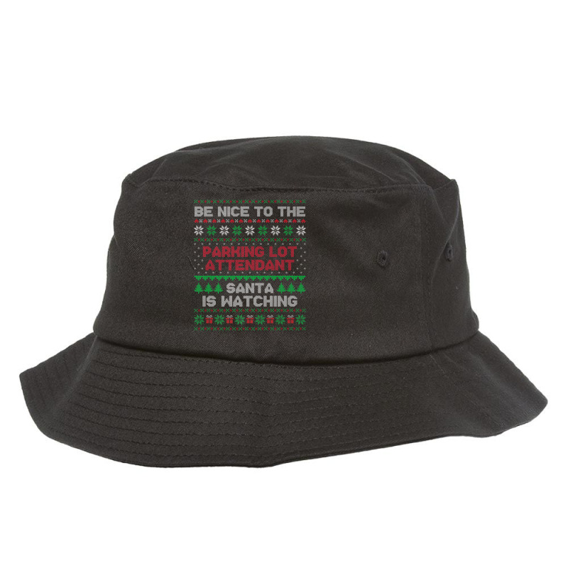 Parking Lot Attendant Gift Parking Lot Attendant Ugly Xmas Premium T S Bucket Hat by cm-arts | Artistshot