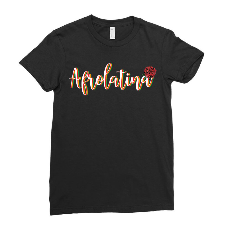 Womens Chicana Latinx Afro Latina Proud Colorful Gifts For Women Ladies Fitted T-Shirt by cm-arts | Artistshot