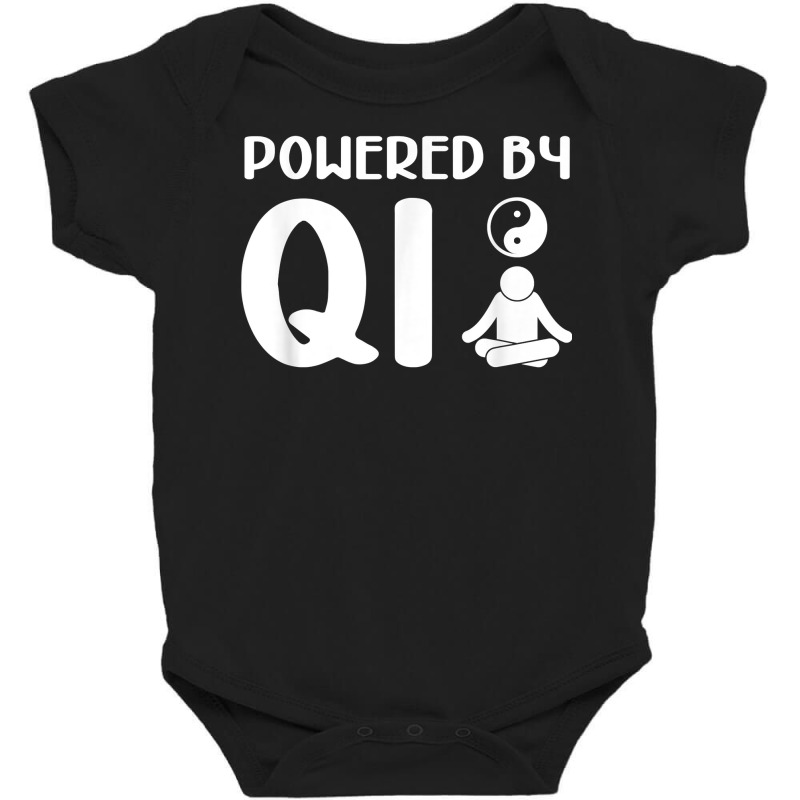 Powered By Qi  Chinese Meditation  Yin Yang Qigong T Shirt Baby Bodysuit by cm-arts | Artistshot