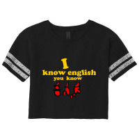 I Know English You Know Kannada Scorecard Crop Tee | Artistshot