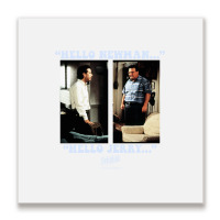 Seinfeld Newman And Jerry Long Sleeve T Shirt Metal Print Square | Artistshot