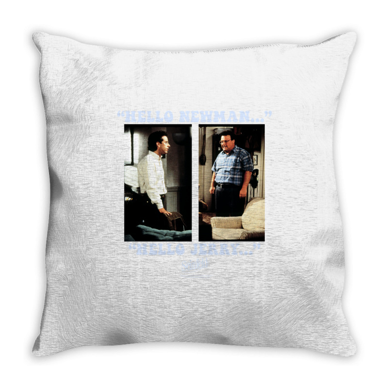 Seinfeld Newman And Jerry Long Sleeve T Shirt Throw Pillow | Artistshot