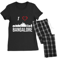 I Love Banalore Bengaluru India Women's Pajamas Set | Artistshot