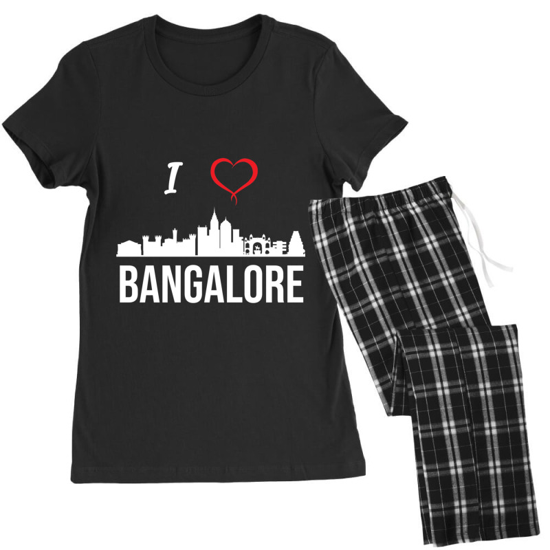 I Love Banalore Bengaluru India Women's Pajamas Set by RILEYALLEN | Artistshot