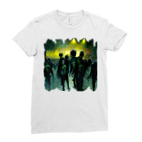 Zombies In A Rock Concert. Good Time For The Non Living T Shirt Ladies Fitted T-shirt | Artistshot