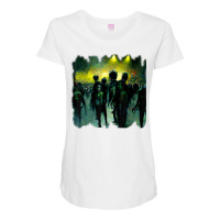 Zombies In A Rock Concert. Good Time For The Non Living T Shirt Maternity Scoop Neck T-shirt | Artistshot