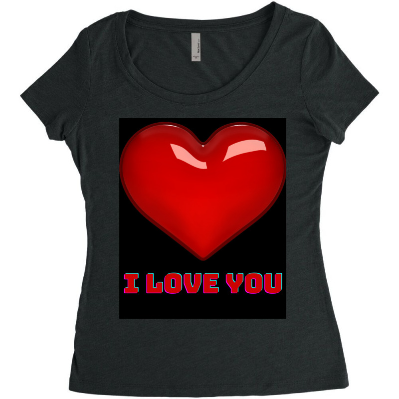 I Love You. Women's Triblend Scoop T-shirt by RILEYALLEN | Artistshot