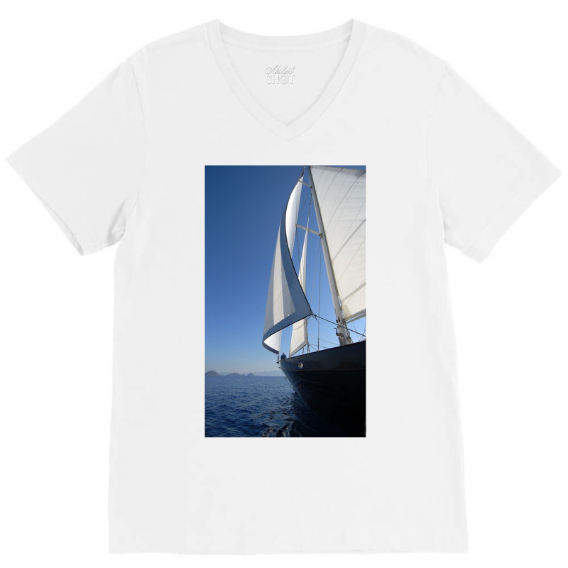 Sailboat Sailing V-neck Tee | Artistshot