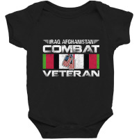 Iraq Afghanistan Combat Veteran Proud Army Military Vintage Pullover H Baby Bodysuit | Artistshot