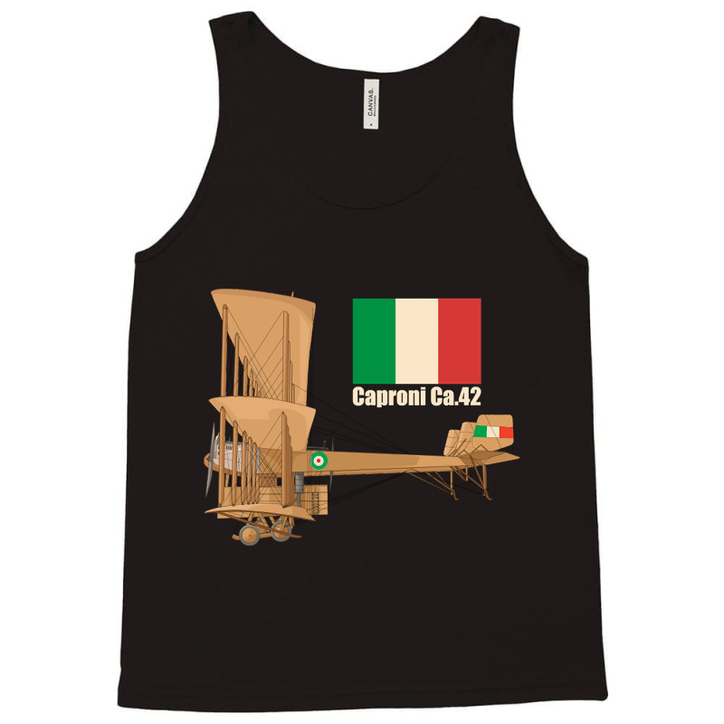 Caproni Ca4 Ca42 Ww1 Italian Heavy Bomber Triplane Plane Diagram Gifts Tank Top | Artistshot